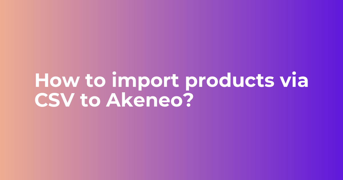 Manage Import Profiles and Products in PIM: User Guide