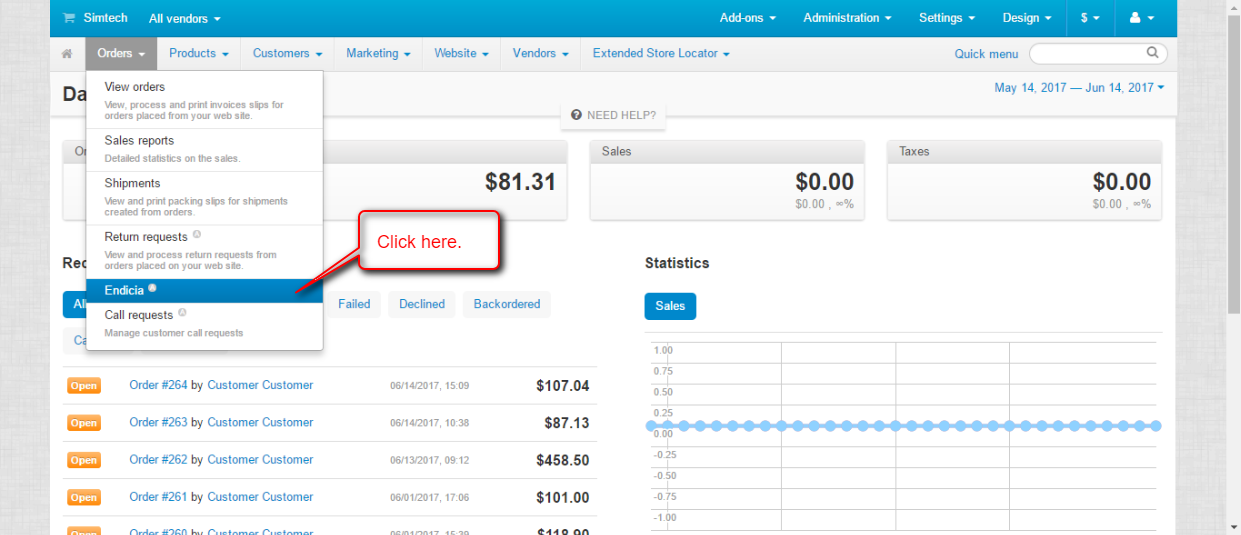 CS-Cart Endicia Shipping Label Generation | USPS Label generation