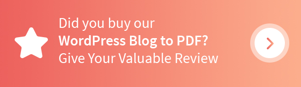Blog to PDF Plugin for WordPress - 9